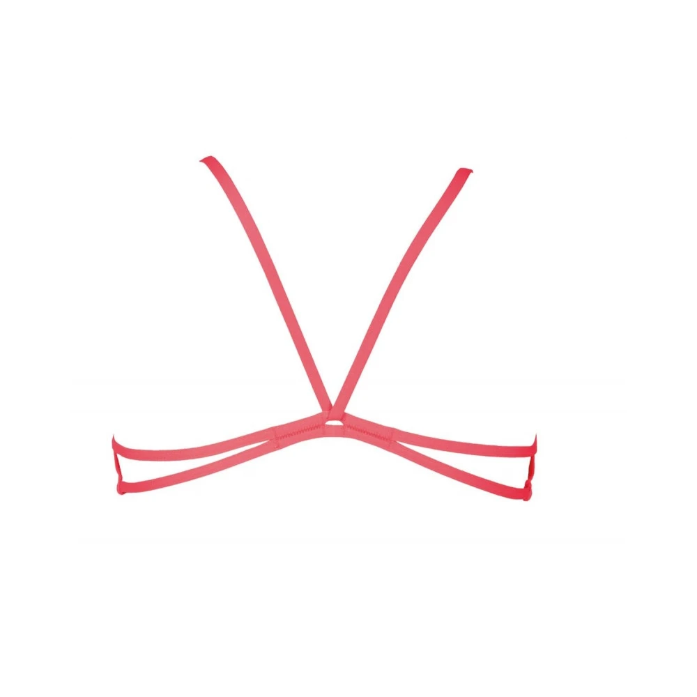 Bandeau Play Haut De Maillot Femme Arena 2 Pièces Fluo Red Yellow Star – Image 2