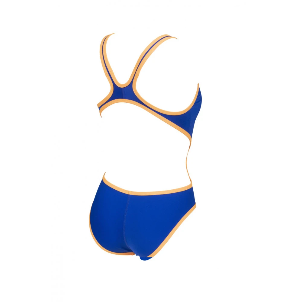 Maillot De Bain Femme Arena One Biglogo Neon Blue Orange – Image 2