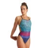 Arena Maillot De Bain Femme Foliage Booster Back Black Multi