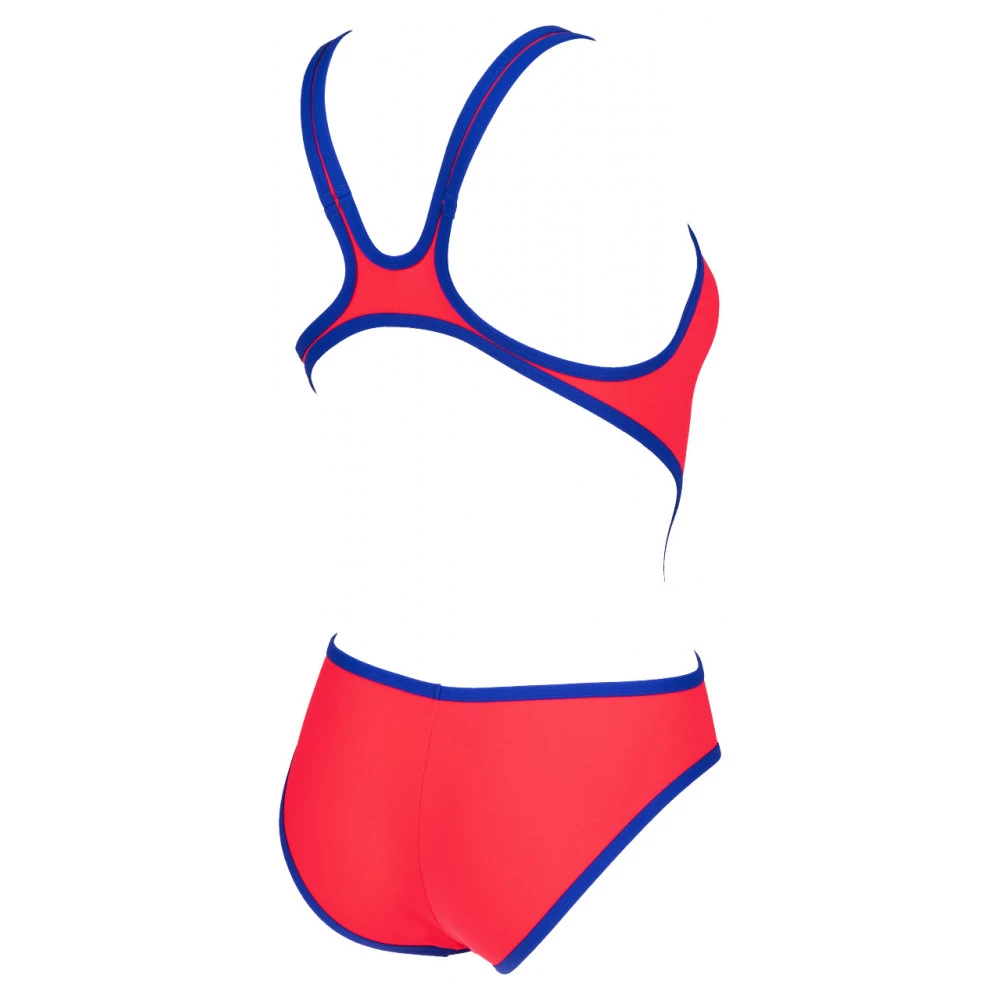 Arena Maillot De Bain Femme One Biglogo Fluo Red Neon Blue – Image 2