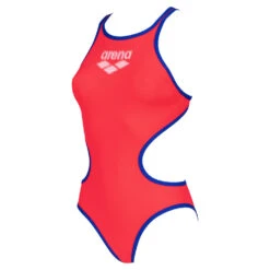 Arena Maillot De Bain Femme One Biglogo Fluo Red Neon Blue