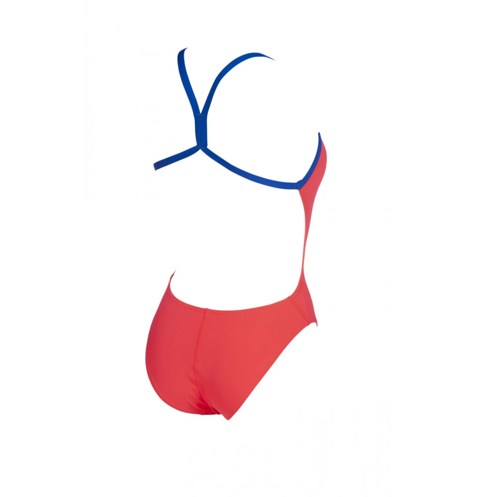 Arena Maillot De Bain Femme - Solid Light Tech - Fluo Red Neon Blue – Image 2