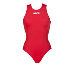 Arena Maillot Femme Waterpolo Solid Rouge