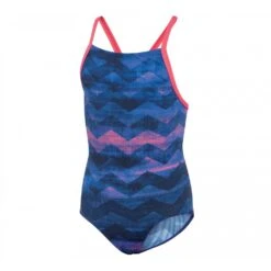 ADIDAS Maillot Fille Chevrons Navy Rose