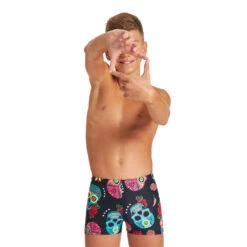 Maillot Junior Short Crazy Skulls Carnival Black Multi