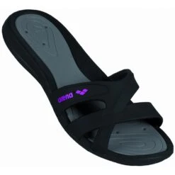 Arena Claquettes Femme - ATHENA - Black Grey