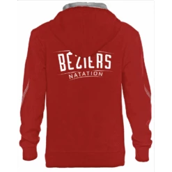 Arena Sweat Hoodie Unisexe Red ASC Béziers Natation
