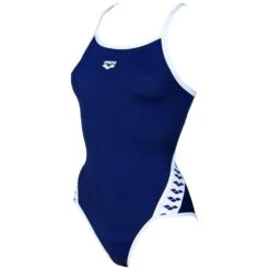 Arena Maillot De Bain Femme Team Stripe Navy White